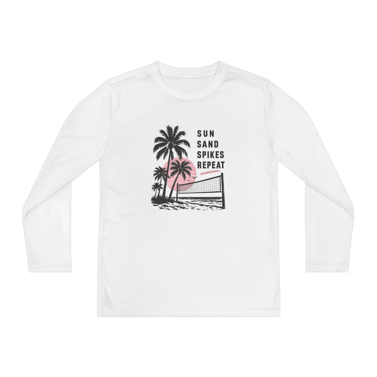 Sun Sand Spikes Youth Long Sleeve Tee