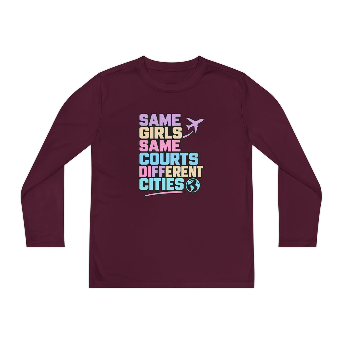 Different Cities Youth Long Sleeve Tee