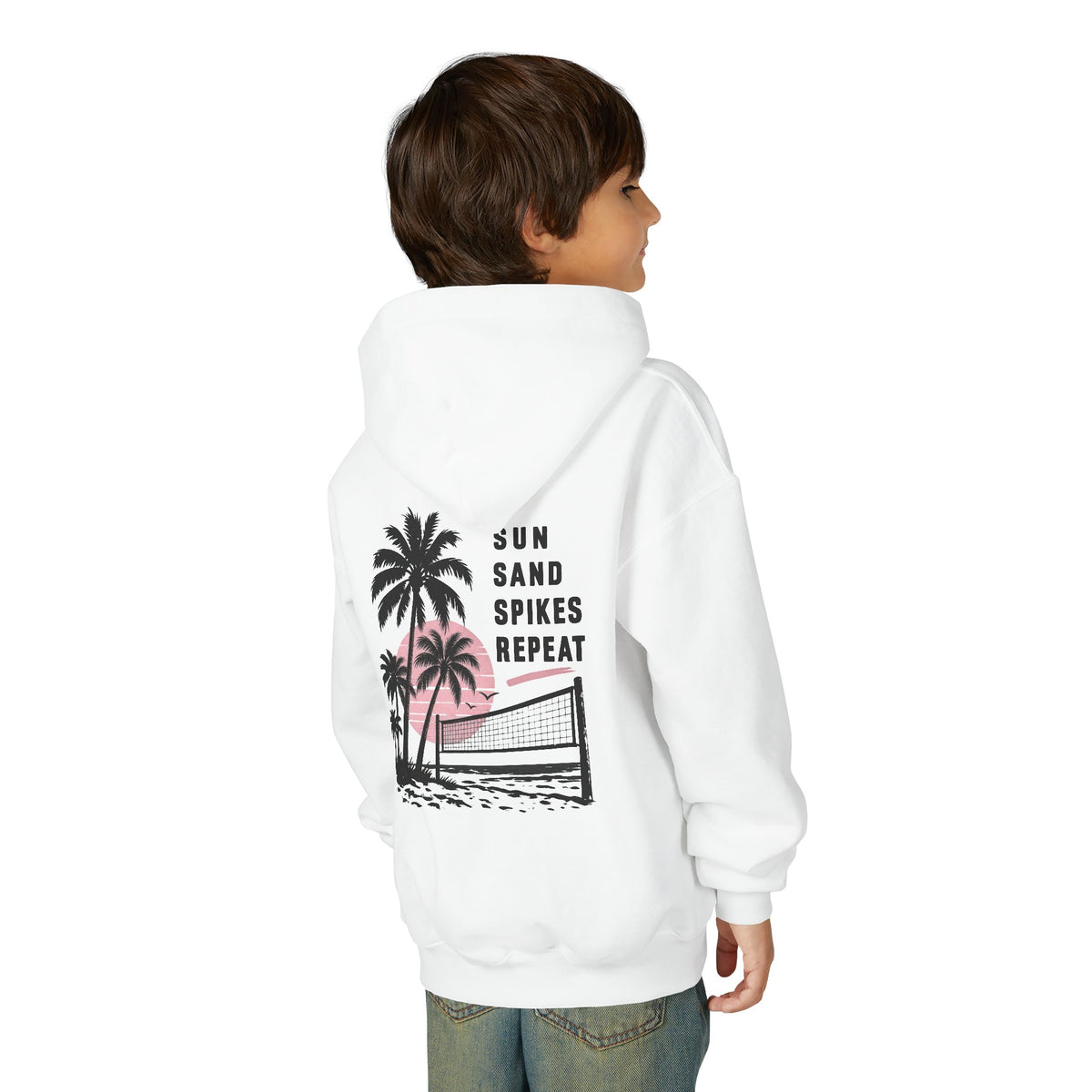 Sun Sand Spikes Youth Hoodie