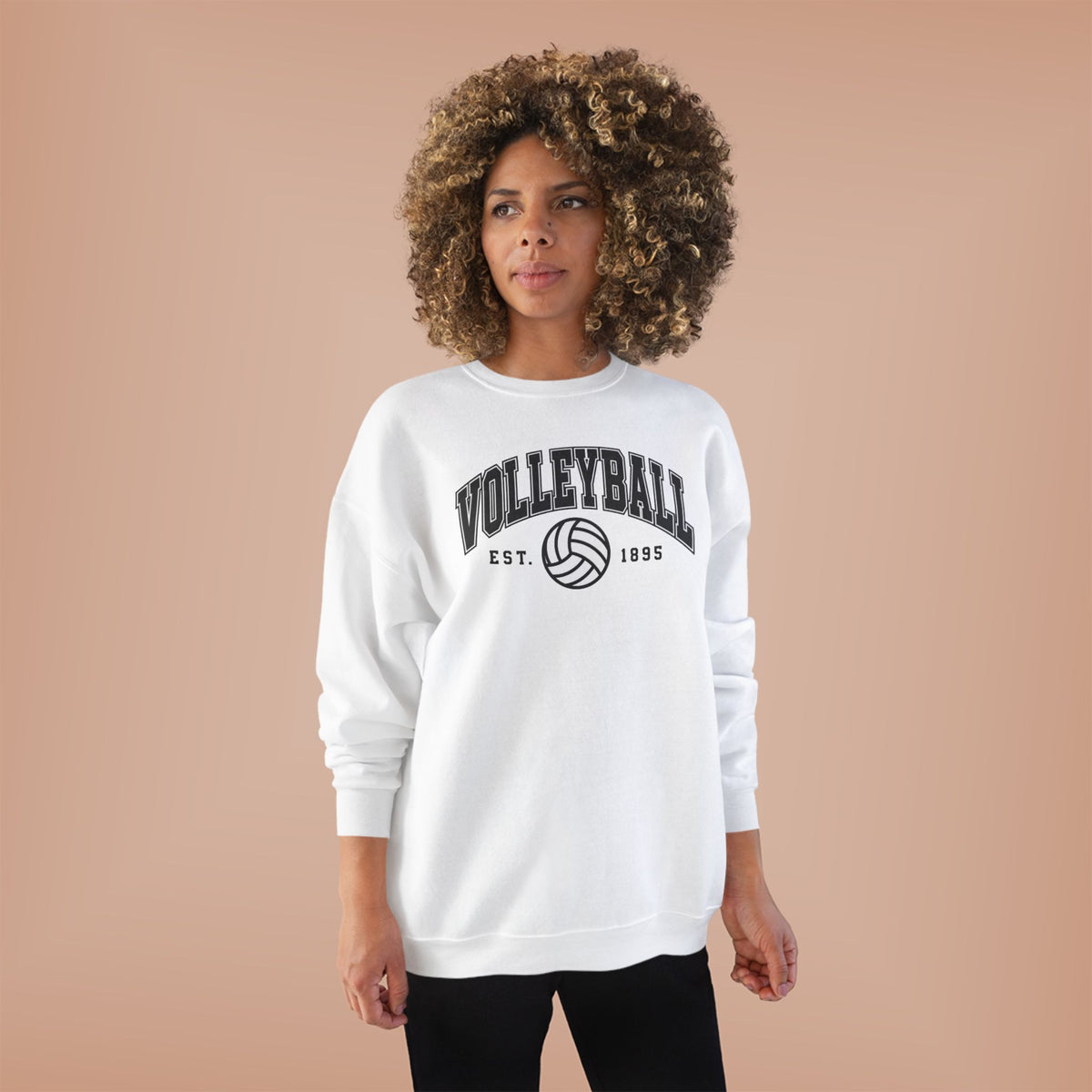 Classic Volleyball Crewneck Sweatshirt