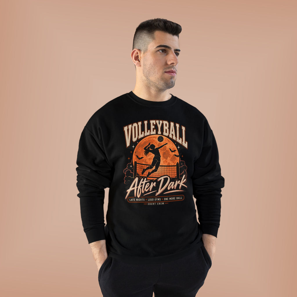 Volleyball After Dark Crewneck Sweatshirt