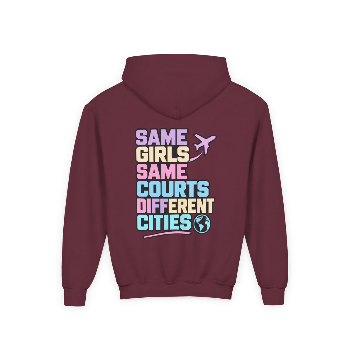 Maroon | back view