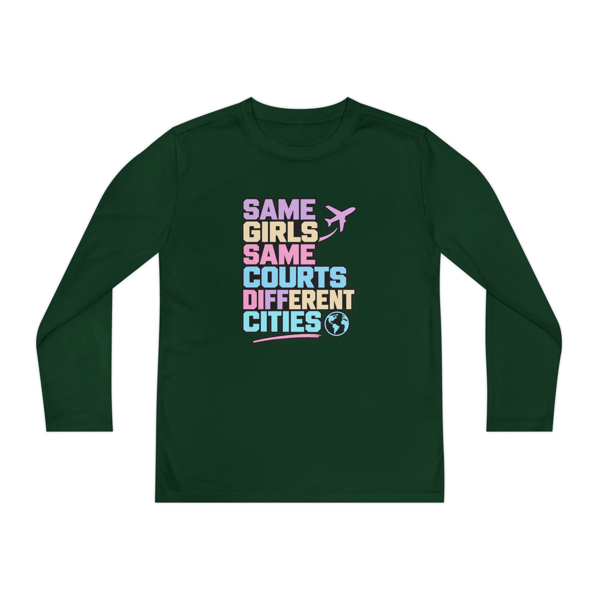 Different Cities Youth Long Sleeve Tee