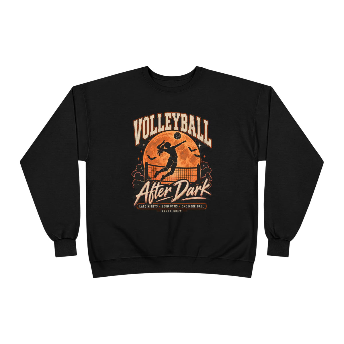 Volleyball After Dark Crewneck Sweatshirt