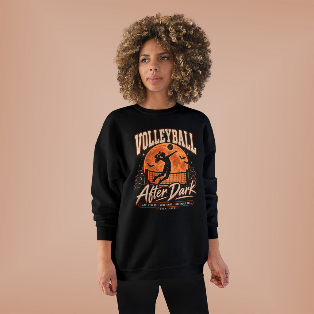 Volleyball After Dark Crewneck Sweatshirt