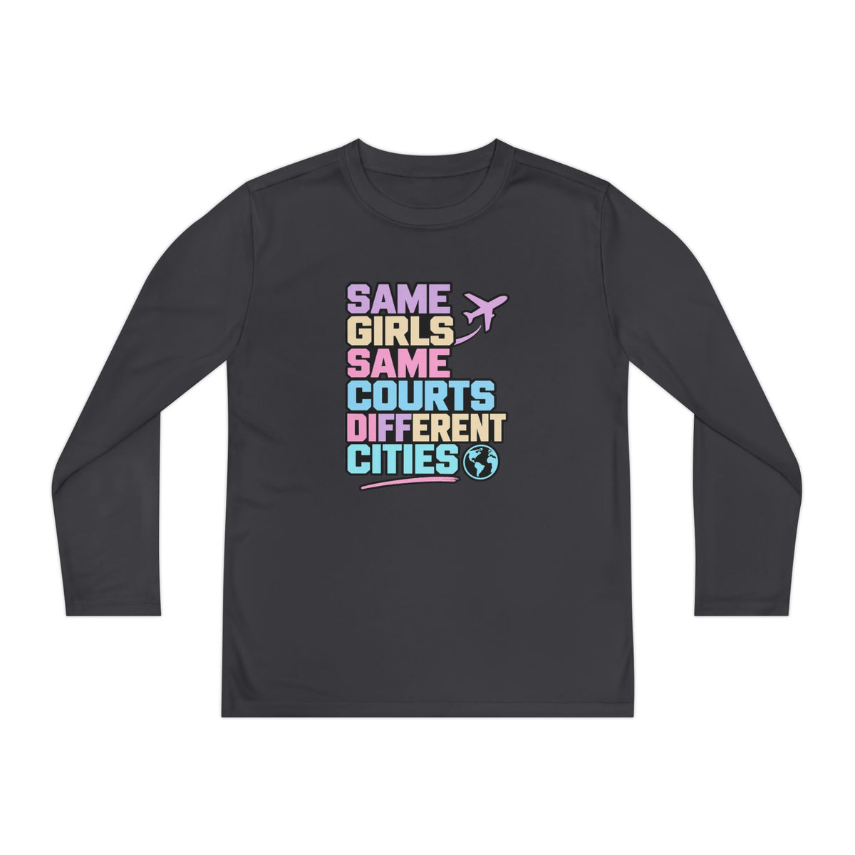 Different Cities Youth Long Sleeve Tee