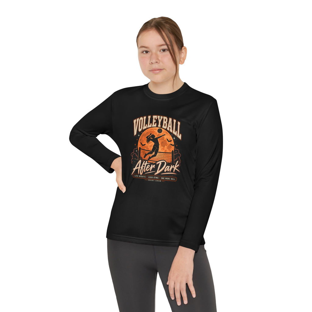 Volleyball After Dark Youth Long Sleeve Tee