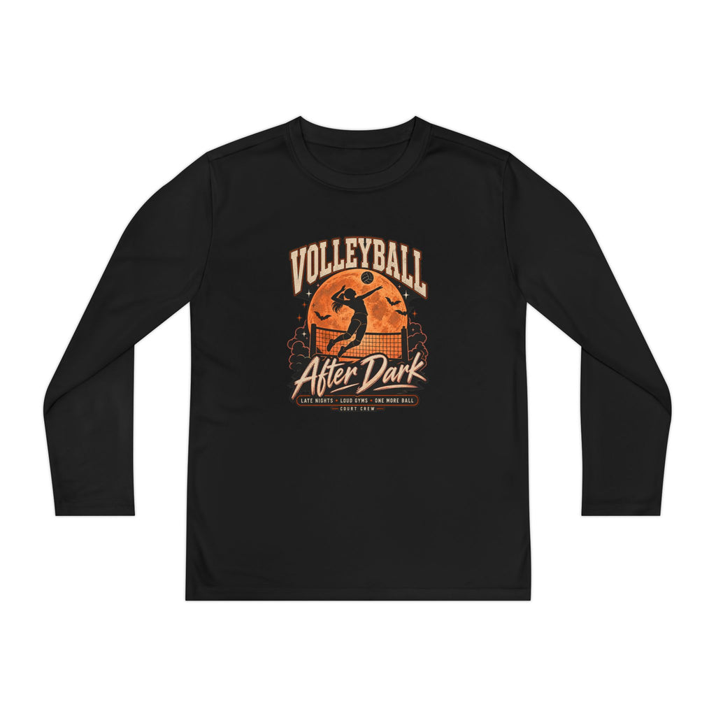 Volleyball After Dark Youth Long Sleeve Tee