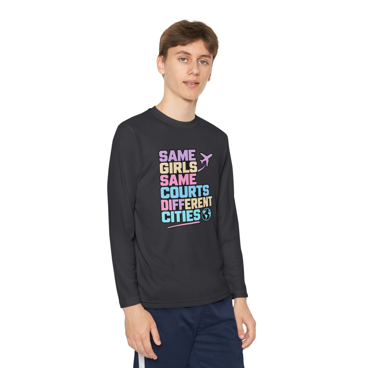 Different Cities Youth Long Sleeve Tee