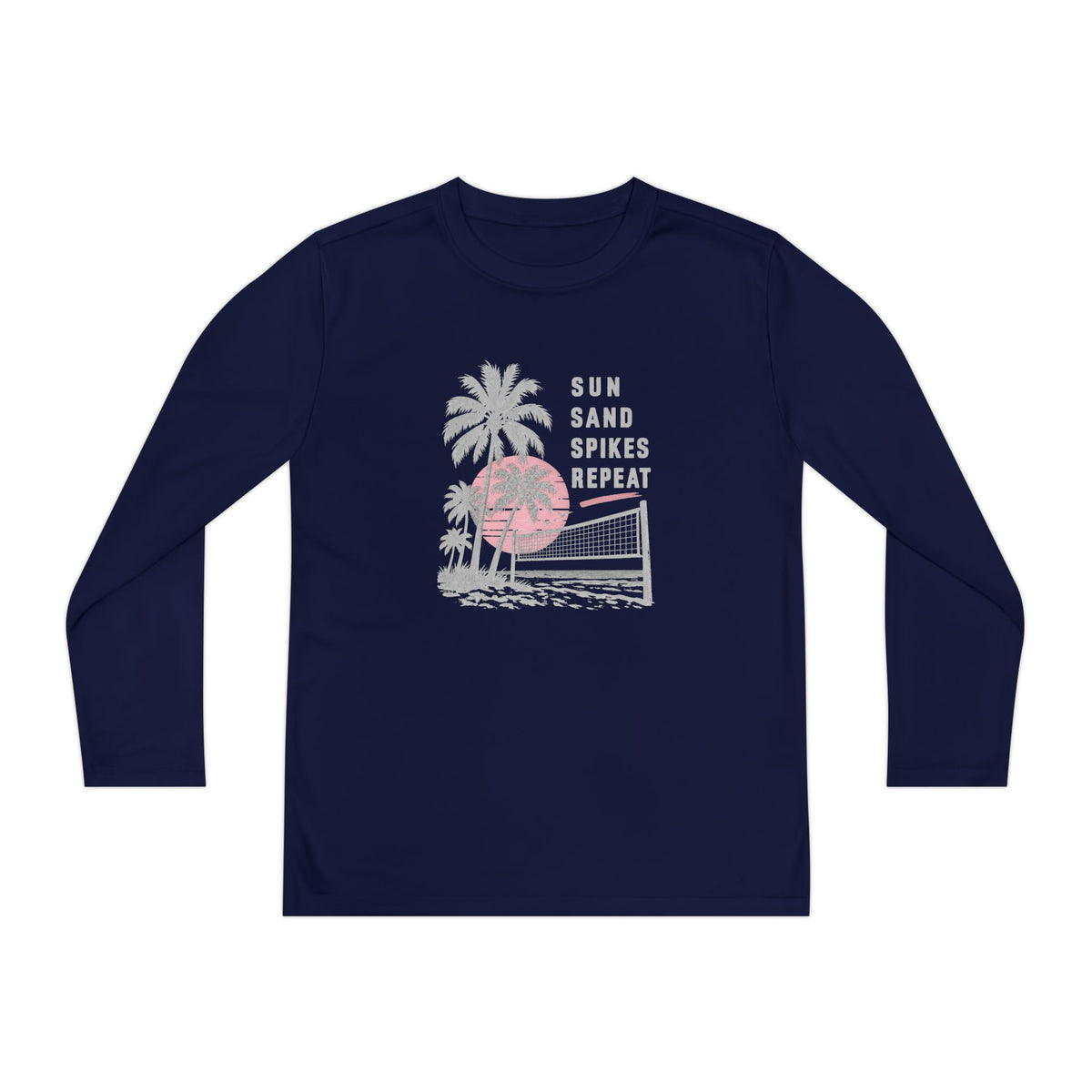 Sun Sand Spikes Youth Long Sleeve Tee