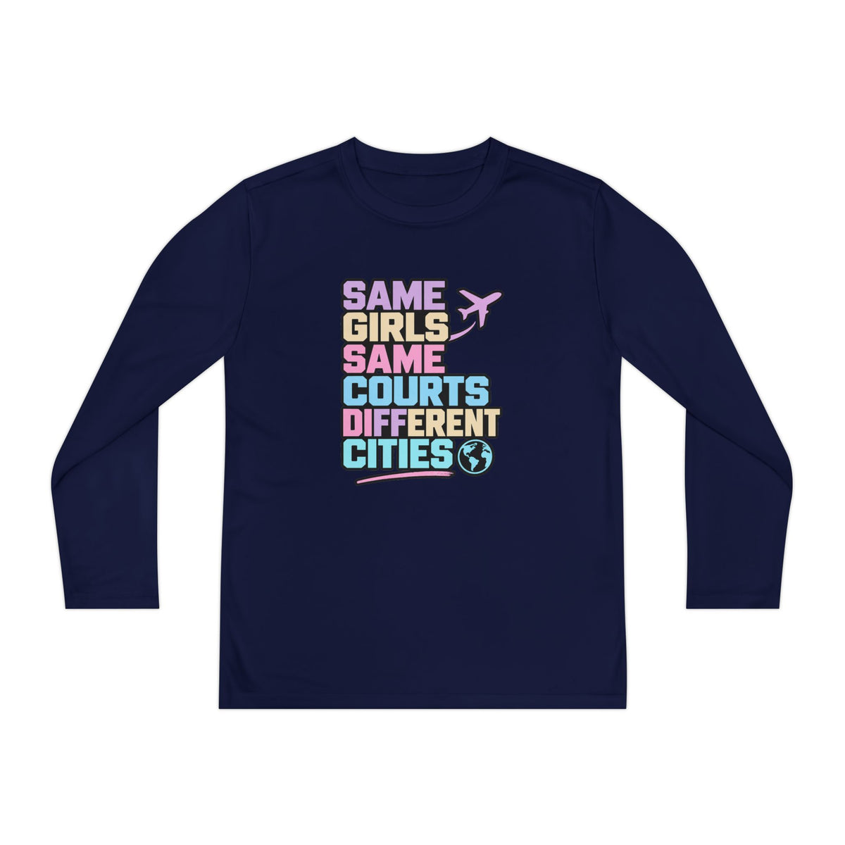 Different Cities Youth Long Sleeve Tee