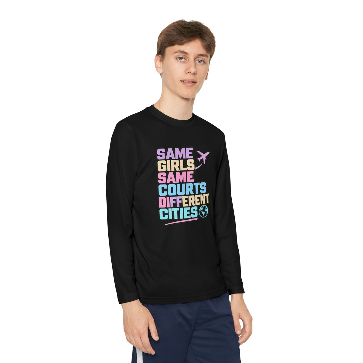 Different Cities Youth Long Sleeve Tee