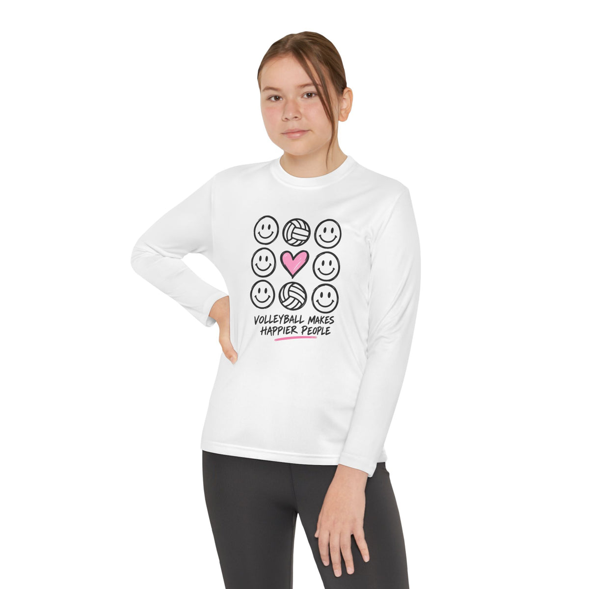 Happier People Youth Long Sleeve Tee