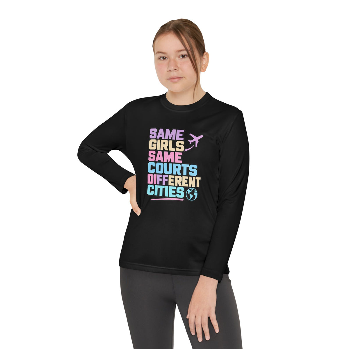 Different Cities Youth Long Sleeve Tee