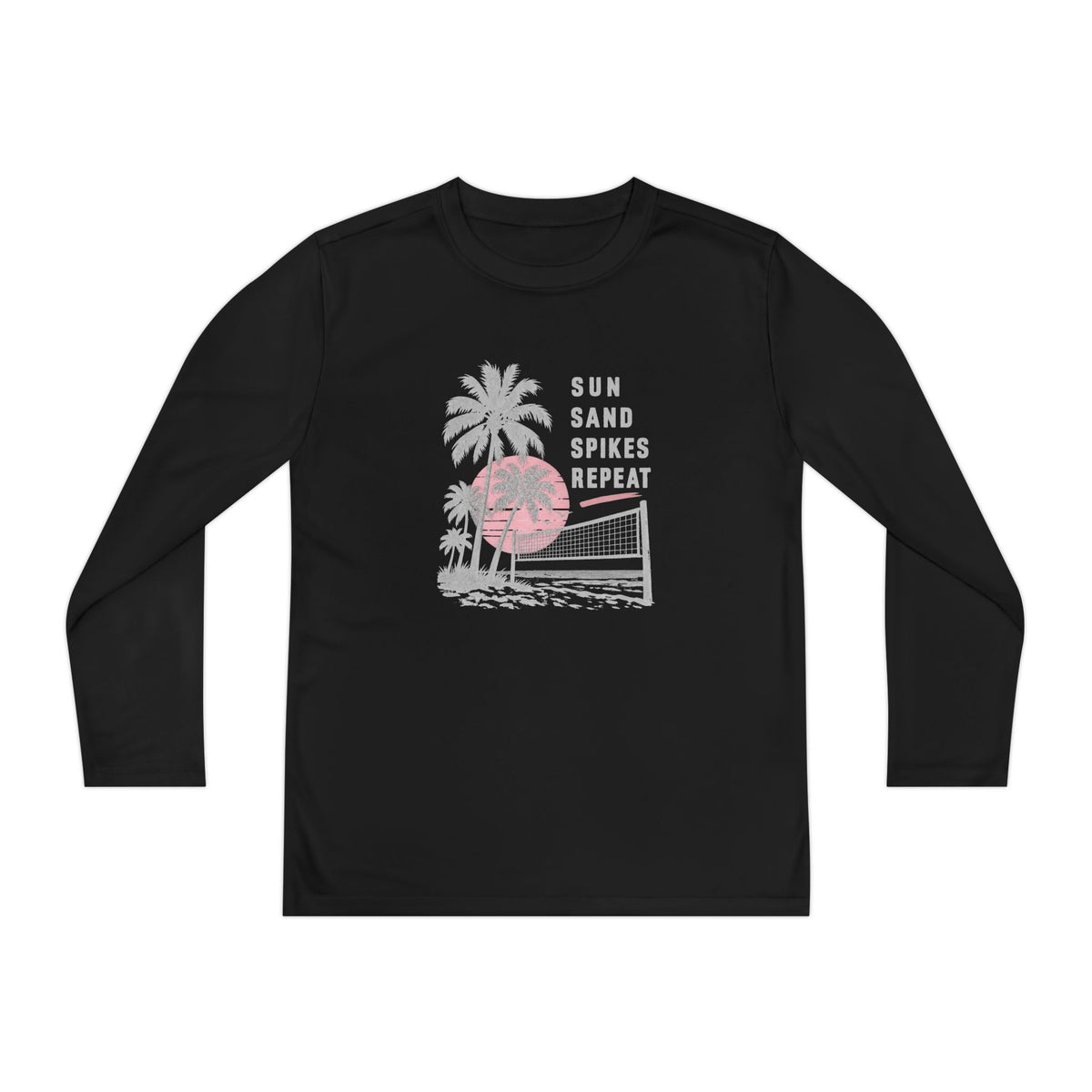 Sun Sand Spikes Youth Long Sleeve Tee