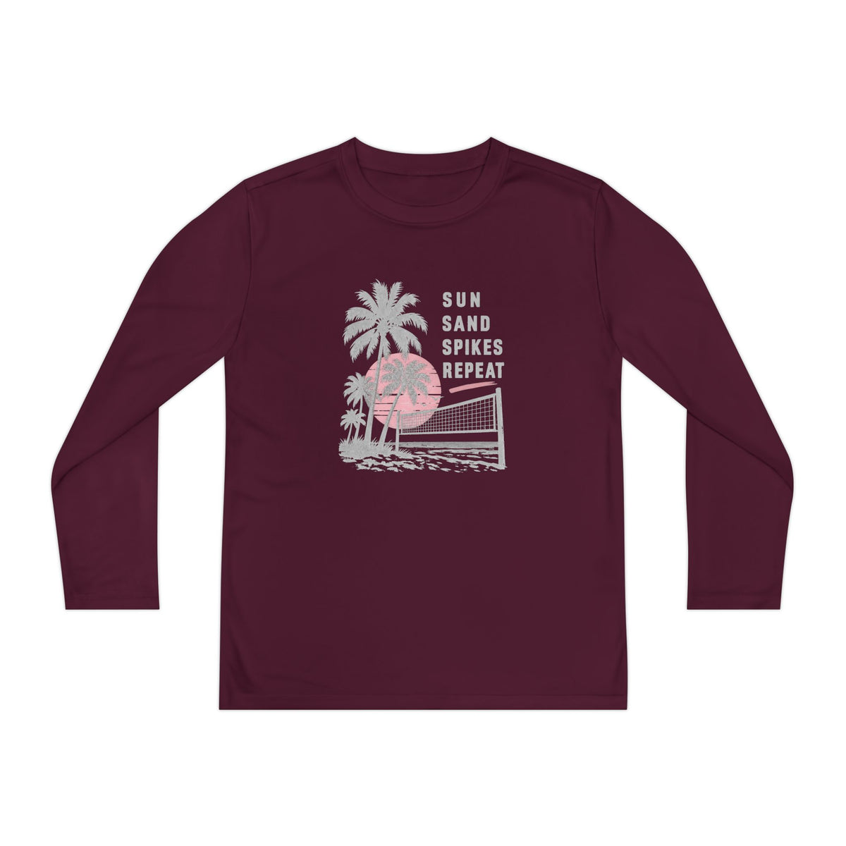 Sun Sand Spikes Youth Long Sleeve Tee